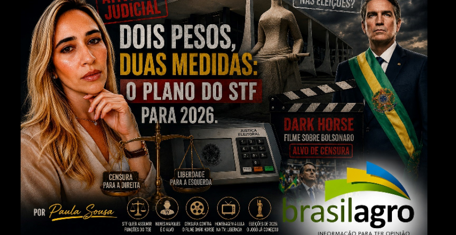 Dois pesos, duas medidas: o plano do STF para 2026 – Por Paula Sousa