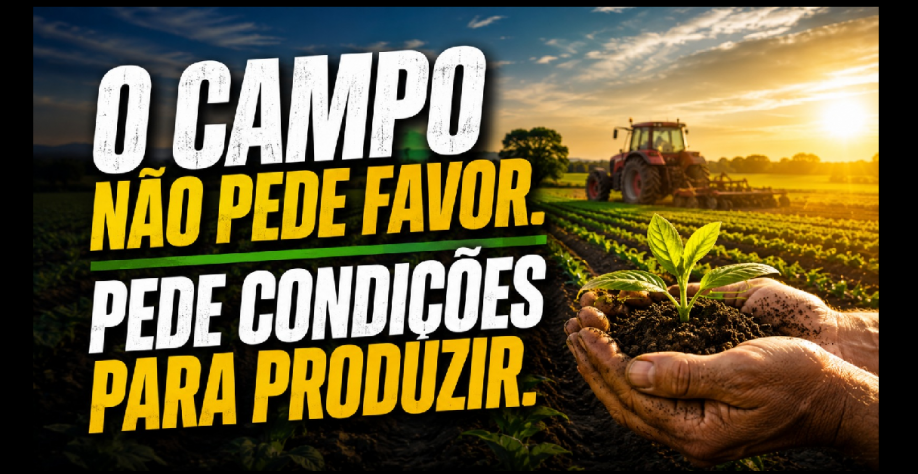 O campo não pede favor. Pede condições para produzir! 