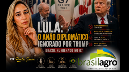 Lula: O anão diplomático ignorado por Trump – Por Paula Sousa