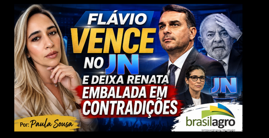 Flávio vence no JN e deixa Renata embalada em contradições 