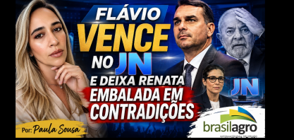 Flávio vence no JN e deixa Renata embalada em contradições 