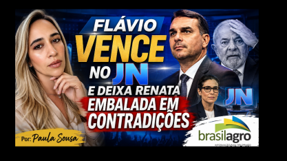 Flávio vence no JN e deixa Renata embalada em contradições 