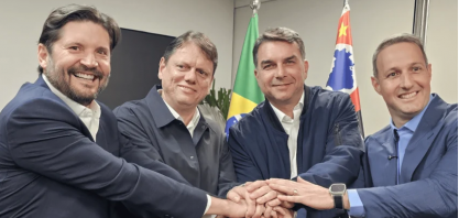  Flávio presidente, Tarcísio governador, Derrite e André do Prado senadores