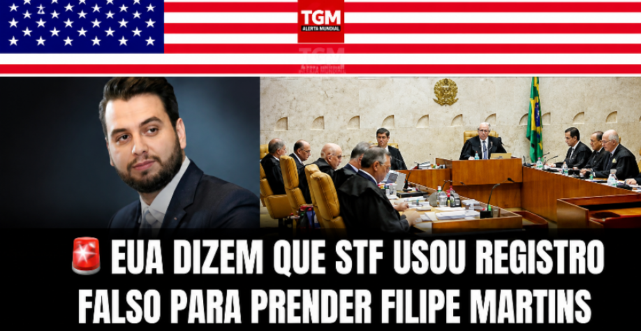 Juiz dos EUA diz que registro usado para prender Filipe Martins é falso 