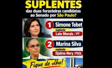 Tarcísio diz que SP não quer eleger senadores de esquerda