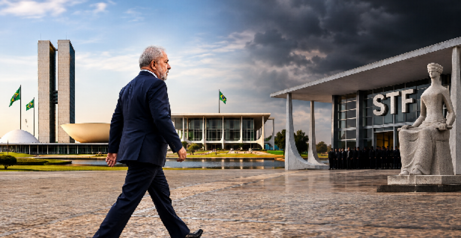 Lula atravessou a praça dos Três Poderes para entrar na crise do STF