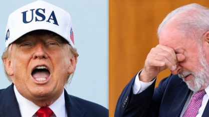 Trump e Lula ficaram por 18 minutos na mesma antessala,mas não se cruzaram