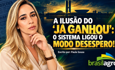 A ilusão do “já ganhou”:O sistema ligou o modo desespero – Por Paula Sousa